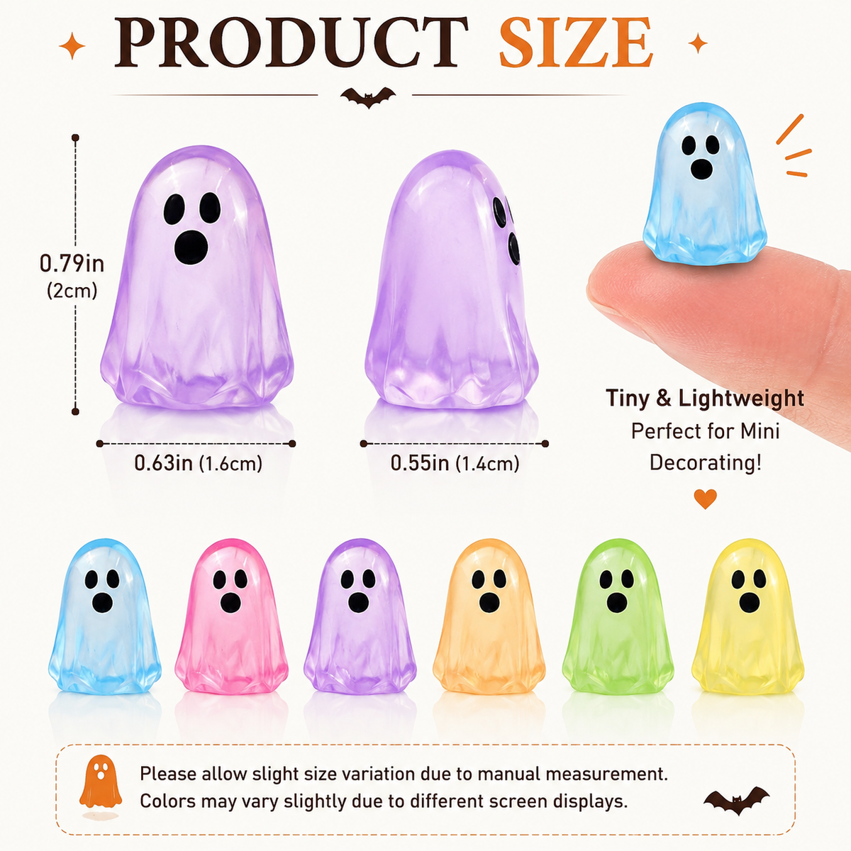 84 Tiny Glow-in-the-Dark Ghosts