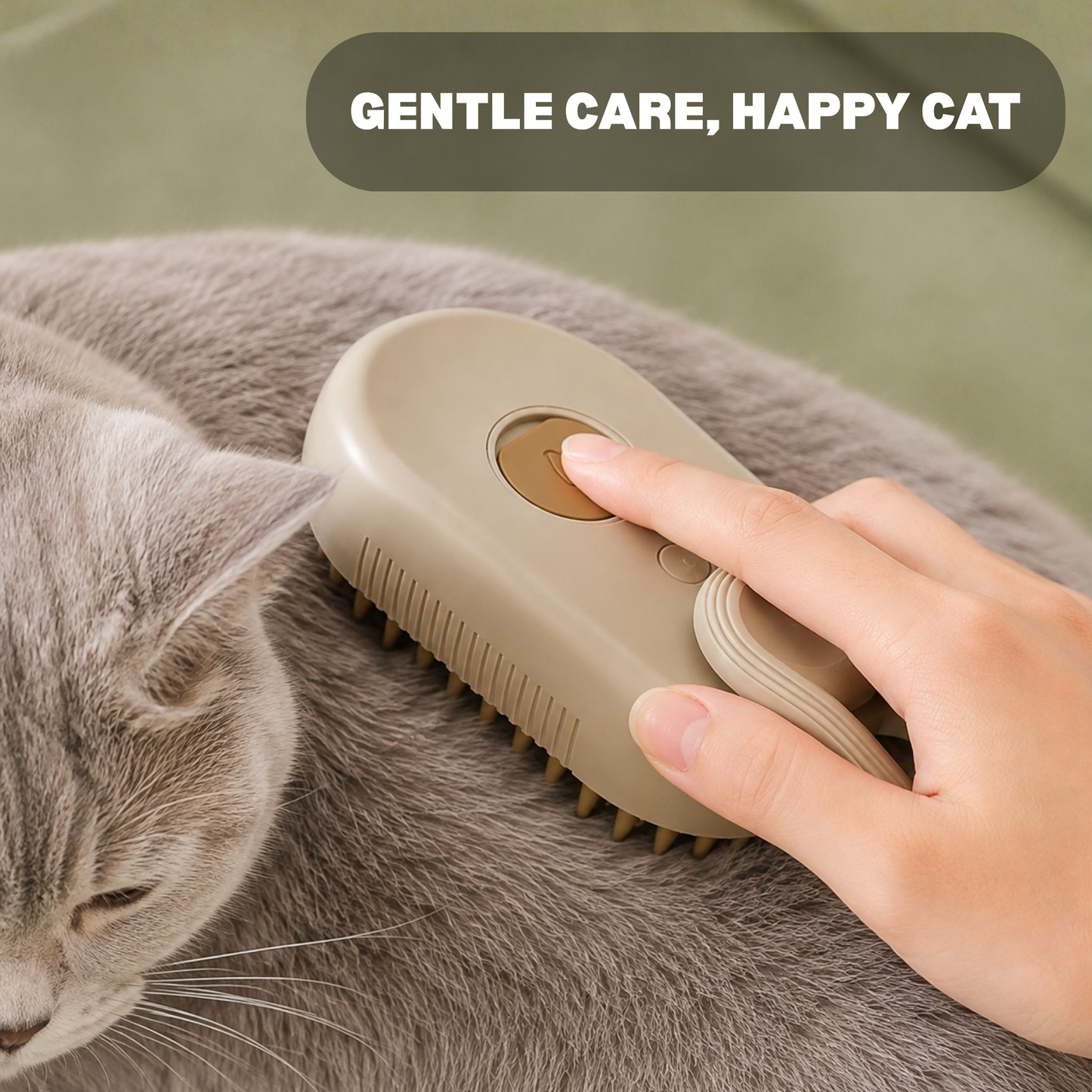 3-in-1 Steam Grooming Brush