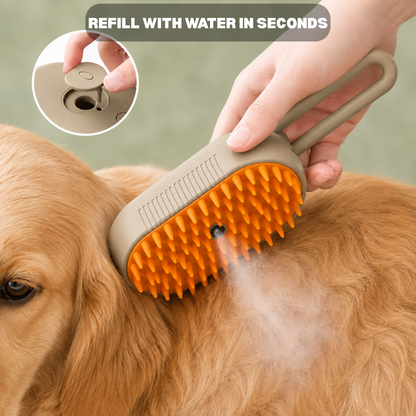 3-in-1 Steam Grooming Brush