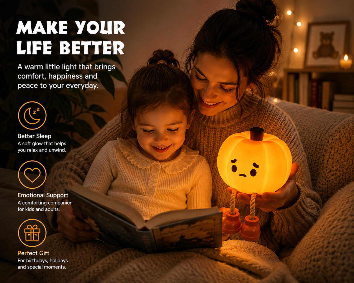 Cute Pumpkin Night Light