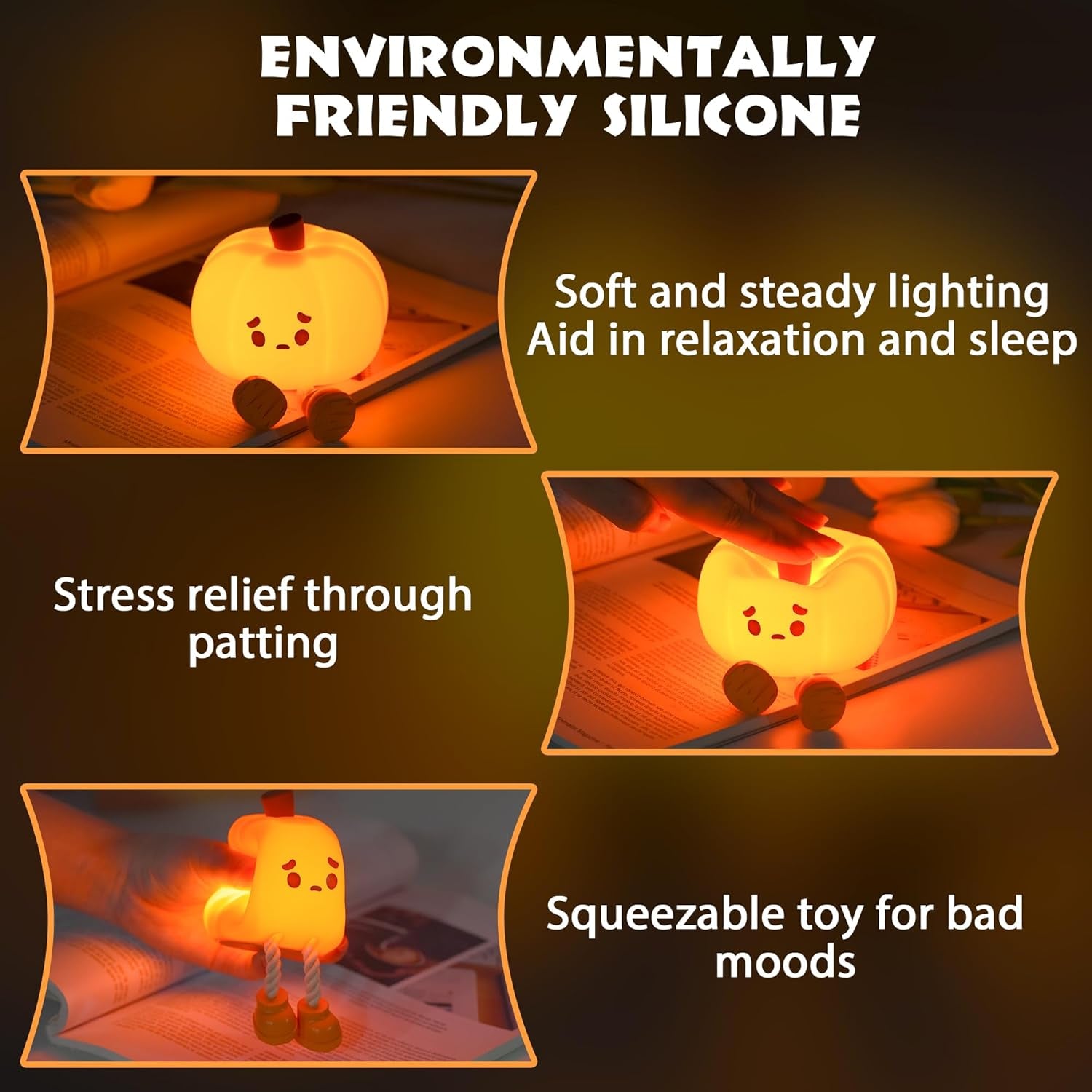 Pumpkin Night Light Official Licensed Genuine Halloween Lamp Decor Gifts