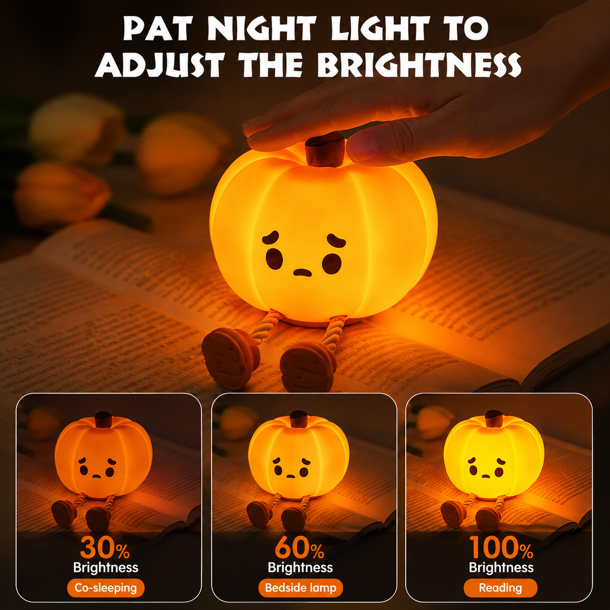 Cute Pumpkin Night Light